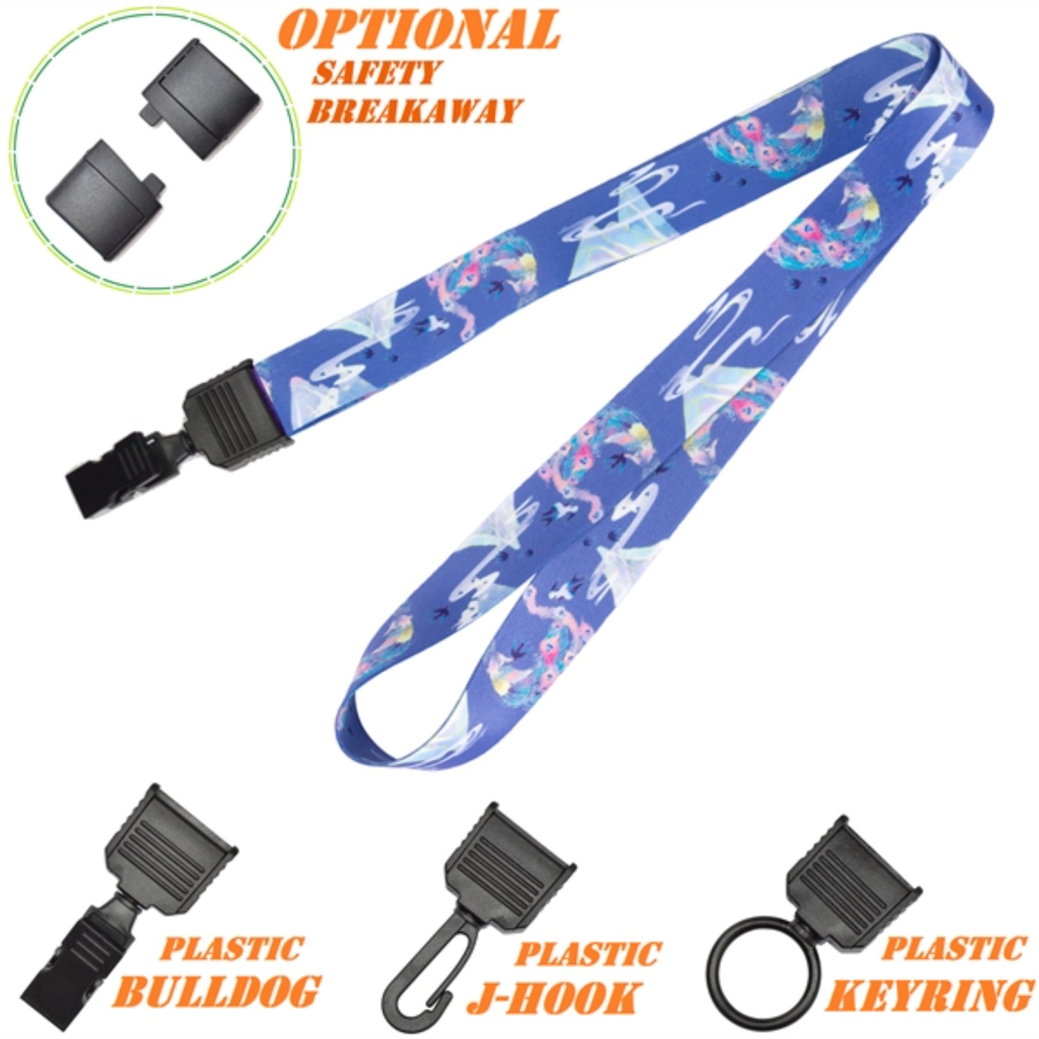 Full Bleed Sublimation Lanyards w/ FREE Plastic Attachment 2