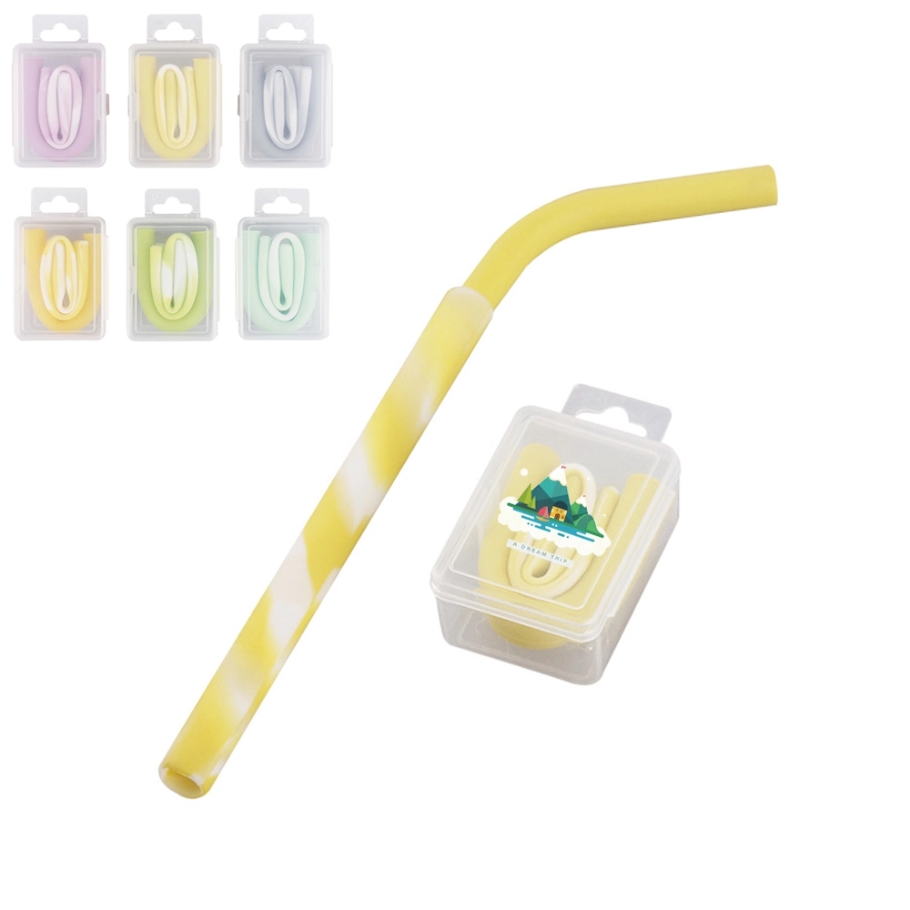 Reusable Silicone Straws In Travel Case 2