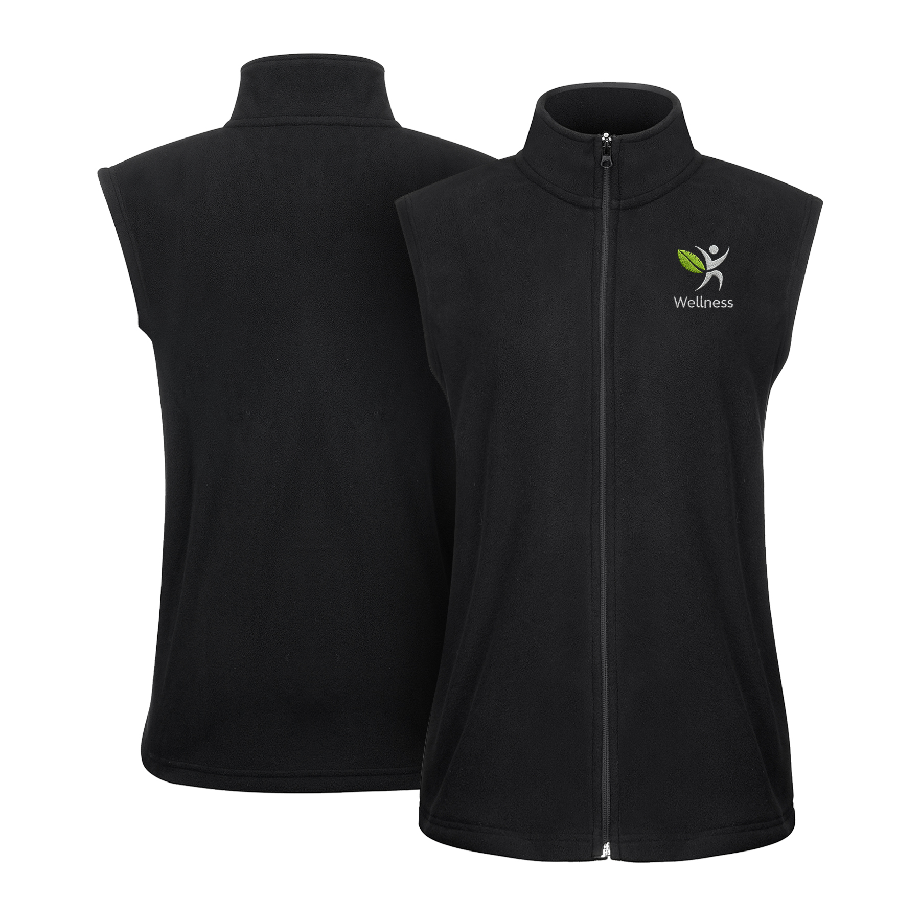 Women's Basic Full-Zip Polar Fleece Vest 5