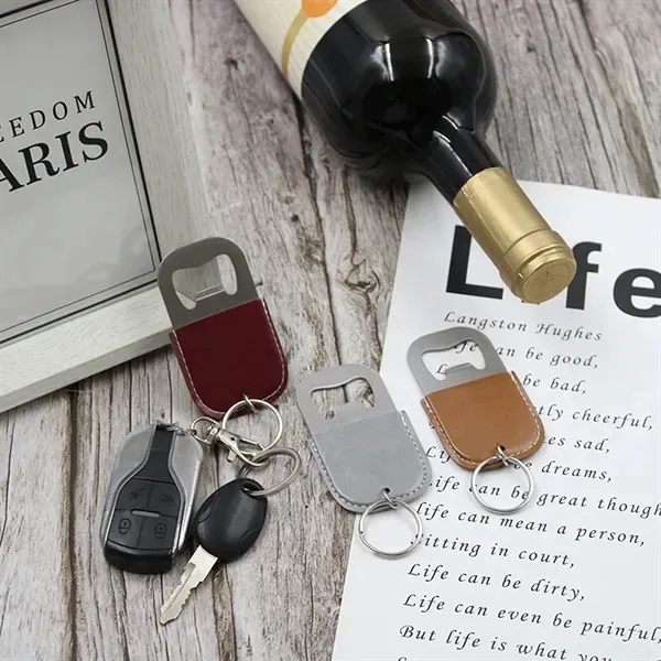 Leather Keychain Bottle Opener - Multi-functional Accessory 11