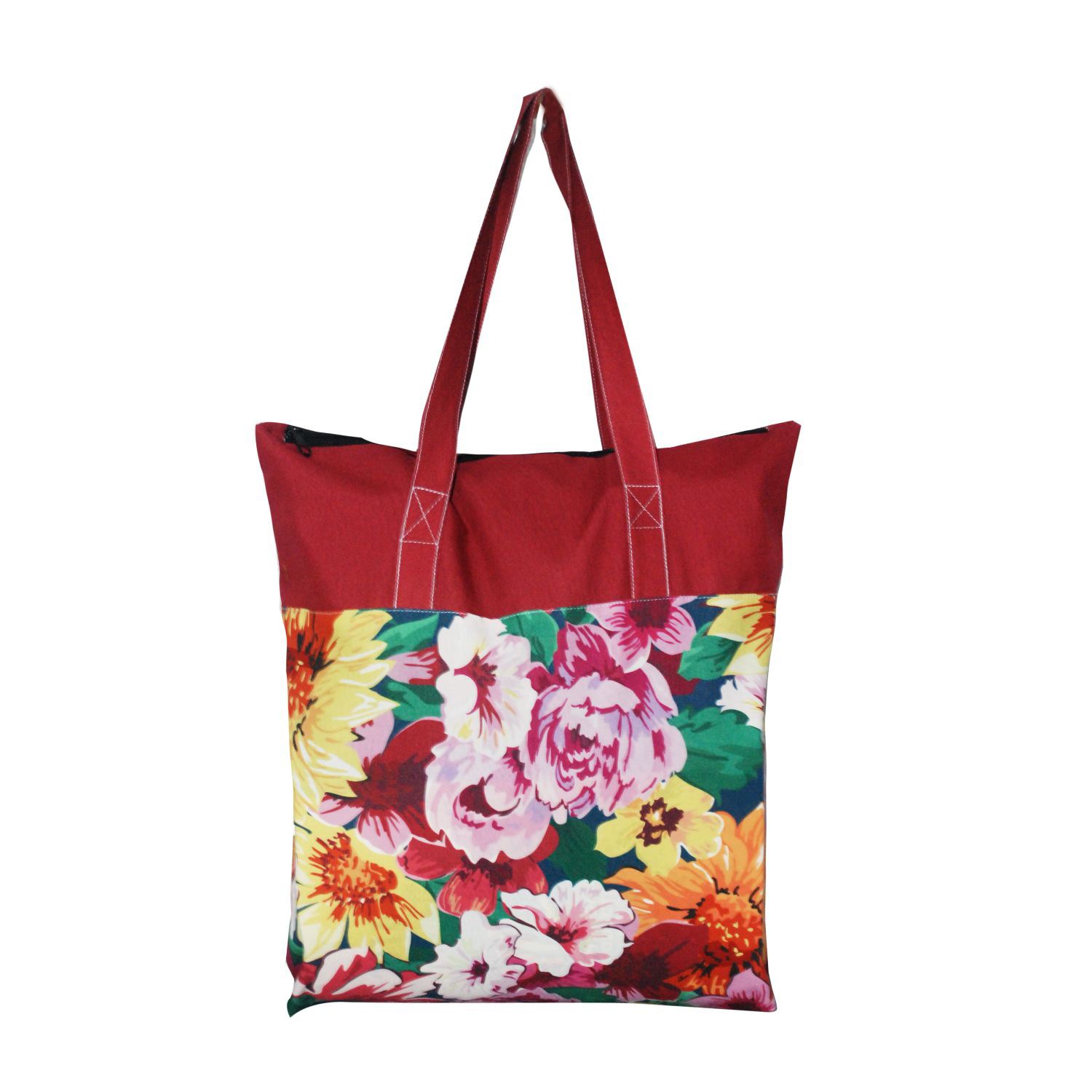 Grocery Cotton bags 15"x15"x3.25" Gusset Full Color Tote Bag 3