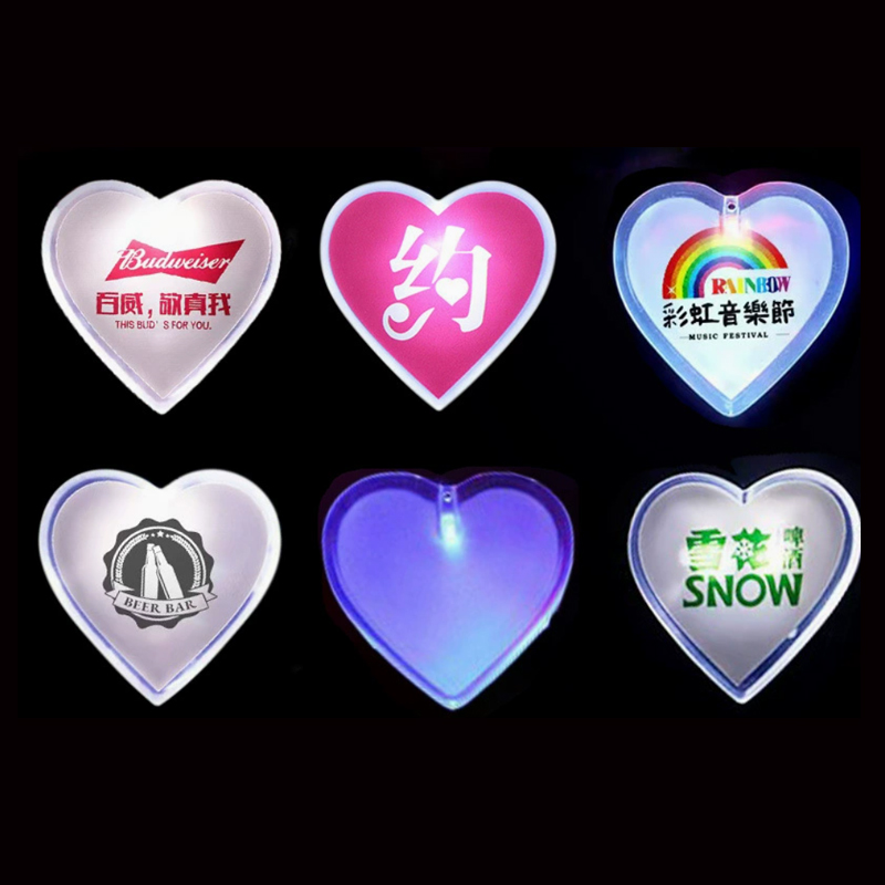 LED Heart Shape Badge 2