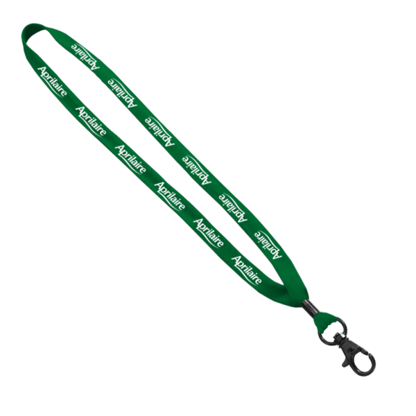 5/8" Polyester Shoelace Lanyard with Metal Crimp & Split-Ring 241