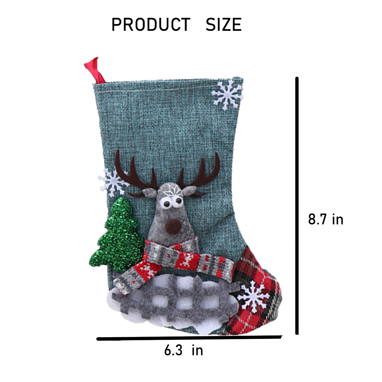 Santa Claus Elk Socks Gift Bag 2