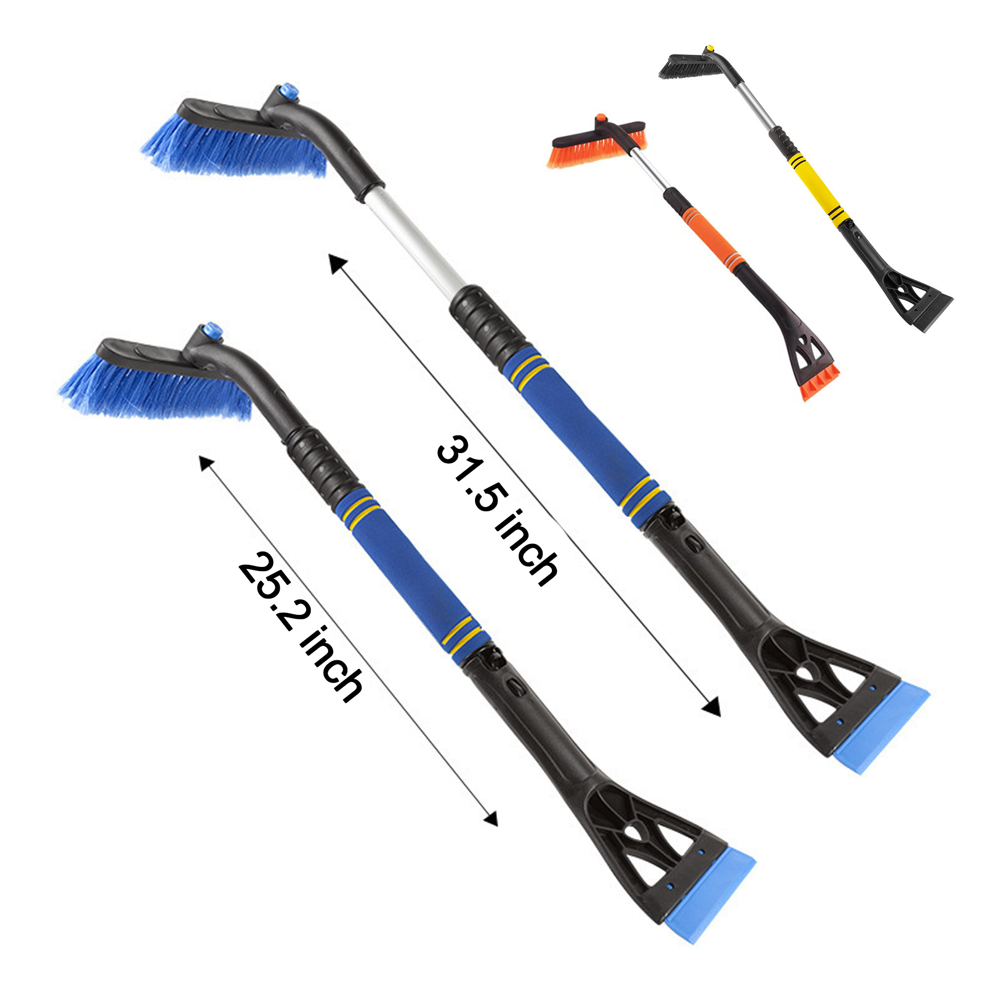 3 In 1 Extendable Snow Brush And Ice Scraper 3