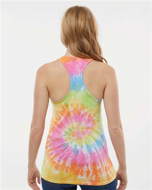 Women's Tie-Dyed Racerback Tank Top - 3400 29