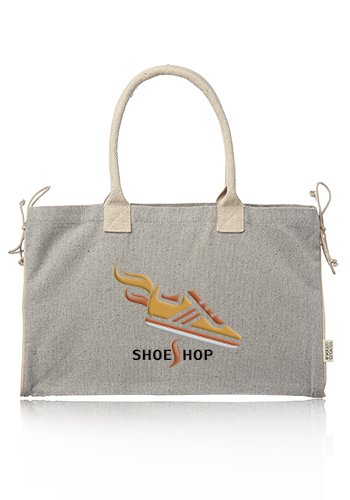 Recycled Canvas Shopper Bags, custom tote bag with logo imprint 7
