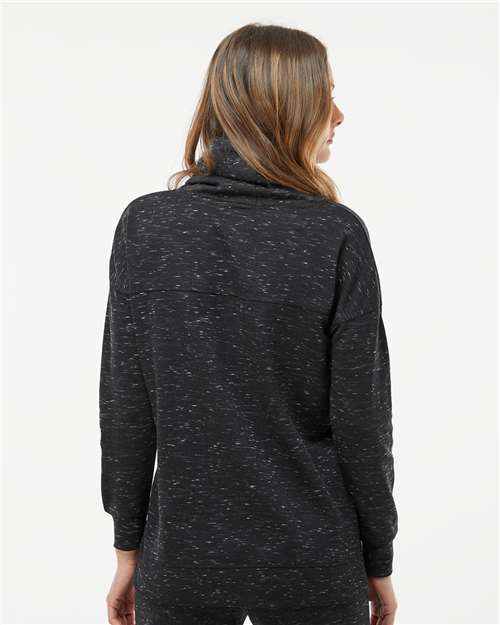 Women's Mélange Fleece Cowl Neck Sweatshirt - 8673 26