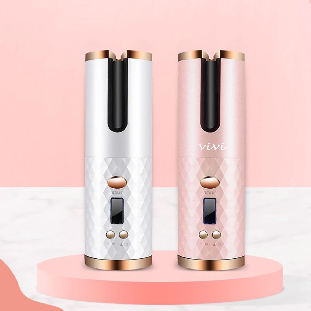 Cordless Auto Curler Iron Rechargeable 2