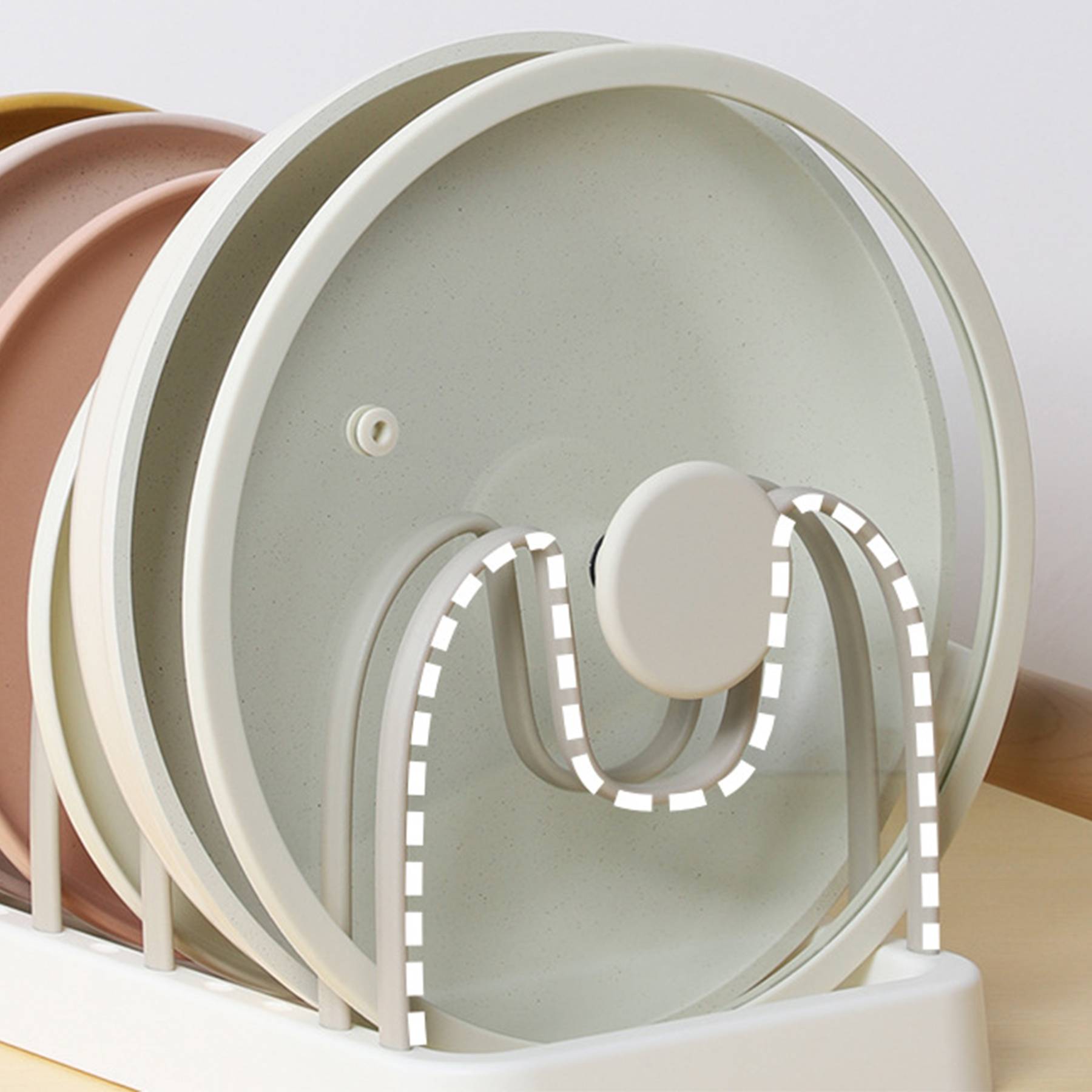 Plastic Detachable dish storage rack 4