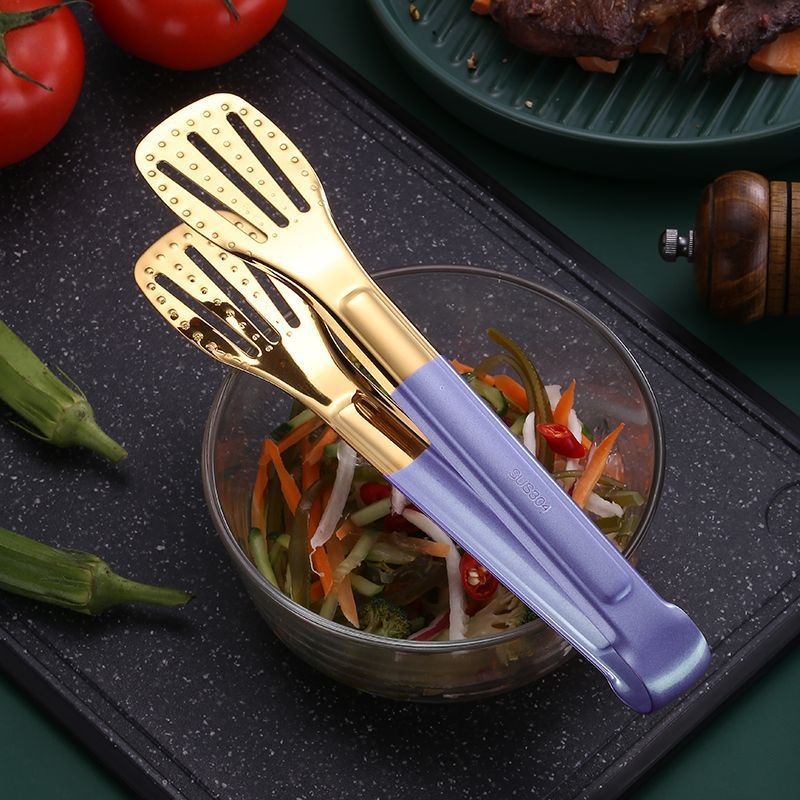 Stainless Steel Barbecue Food Tongs 7