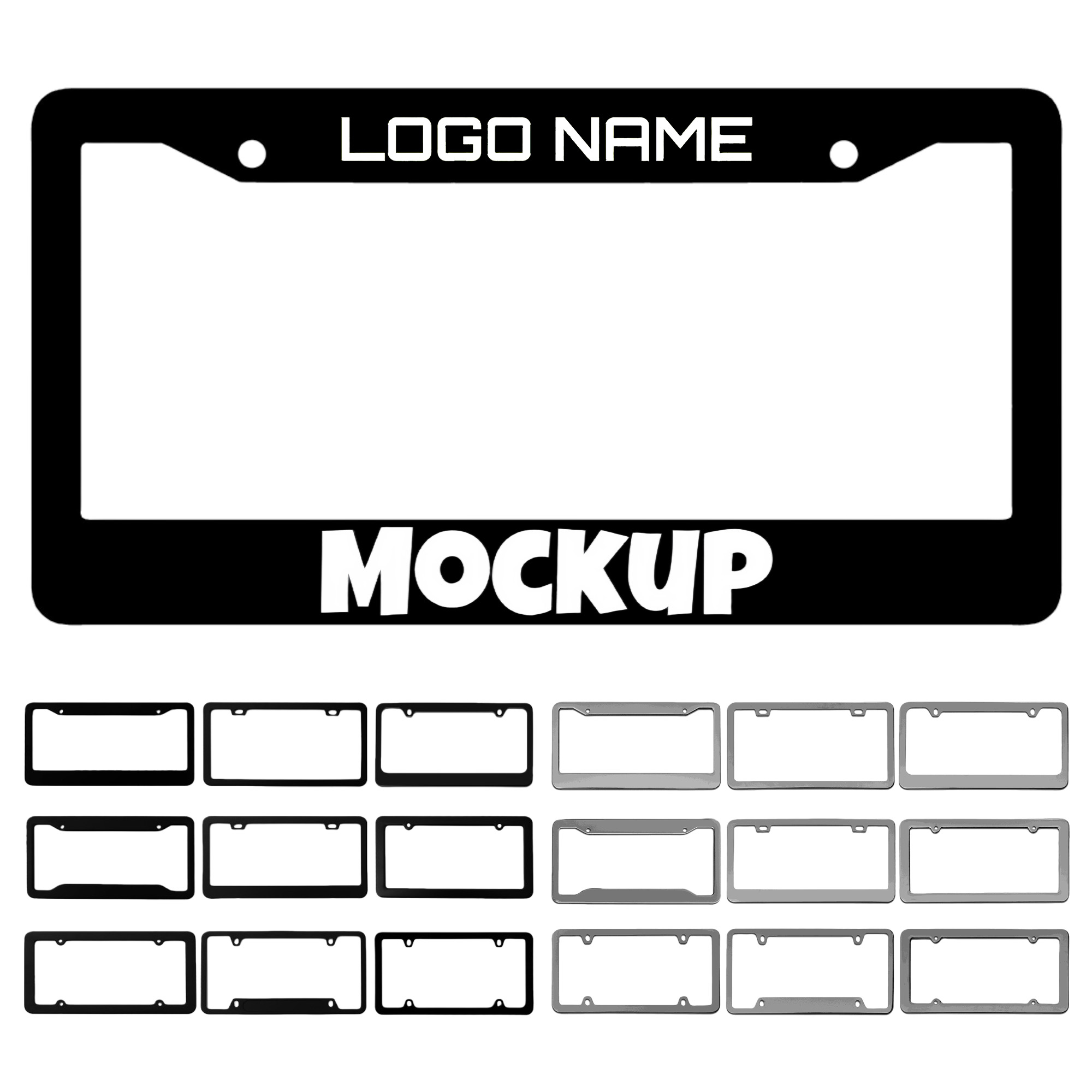 Aluminum Car License Plate Holder 1