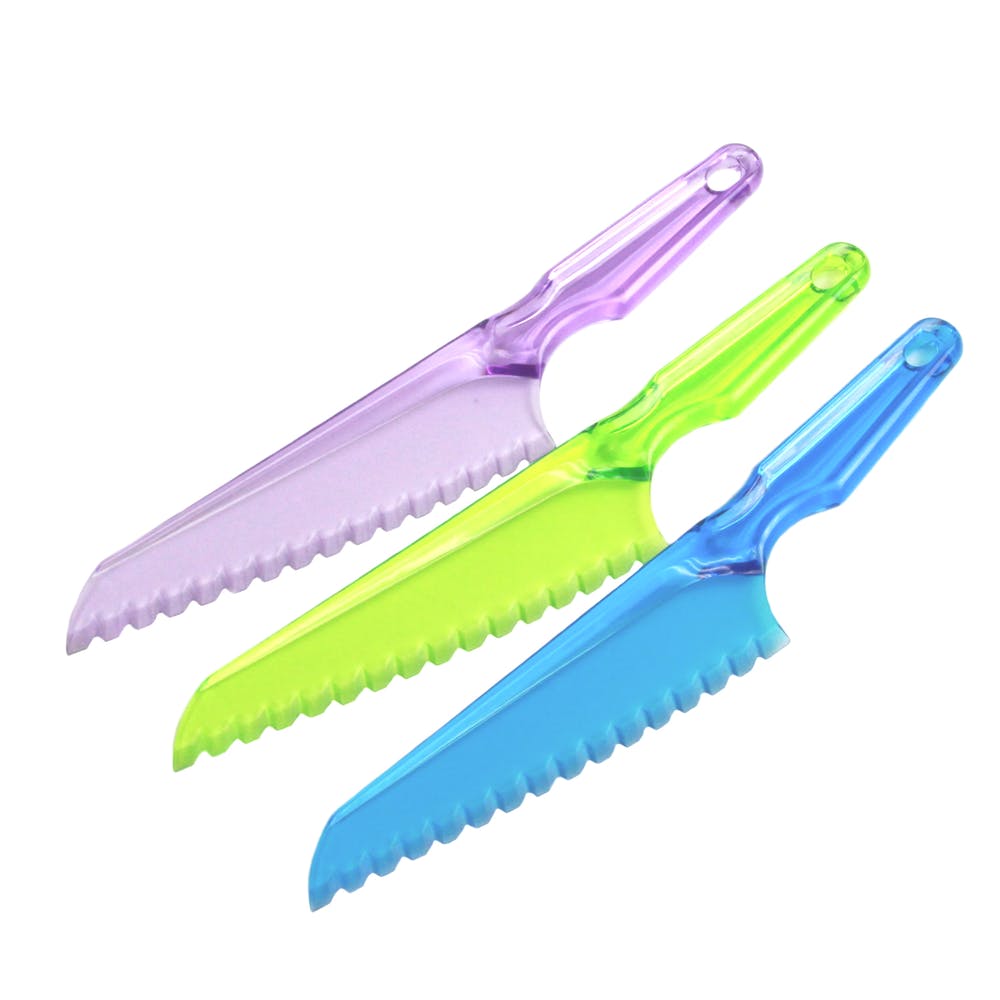 Plastic Lettuce Knife - Assorted Colors BPA free 2