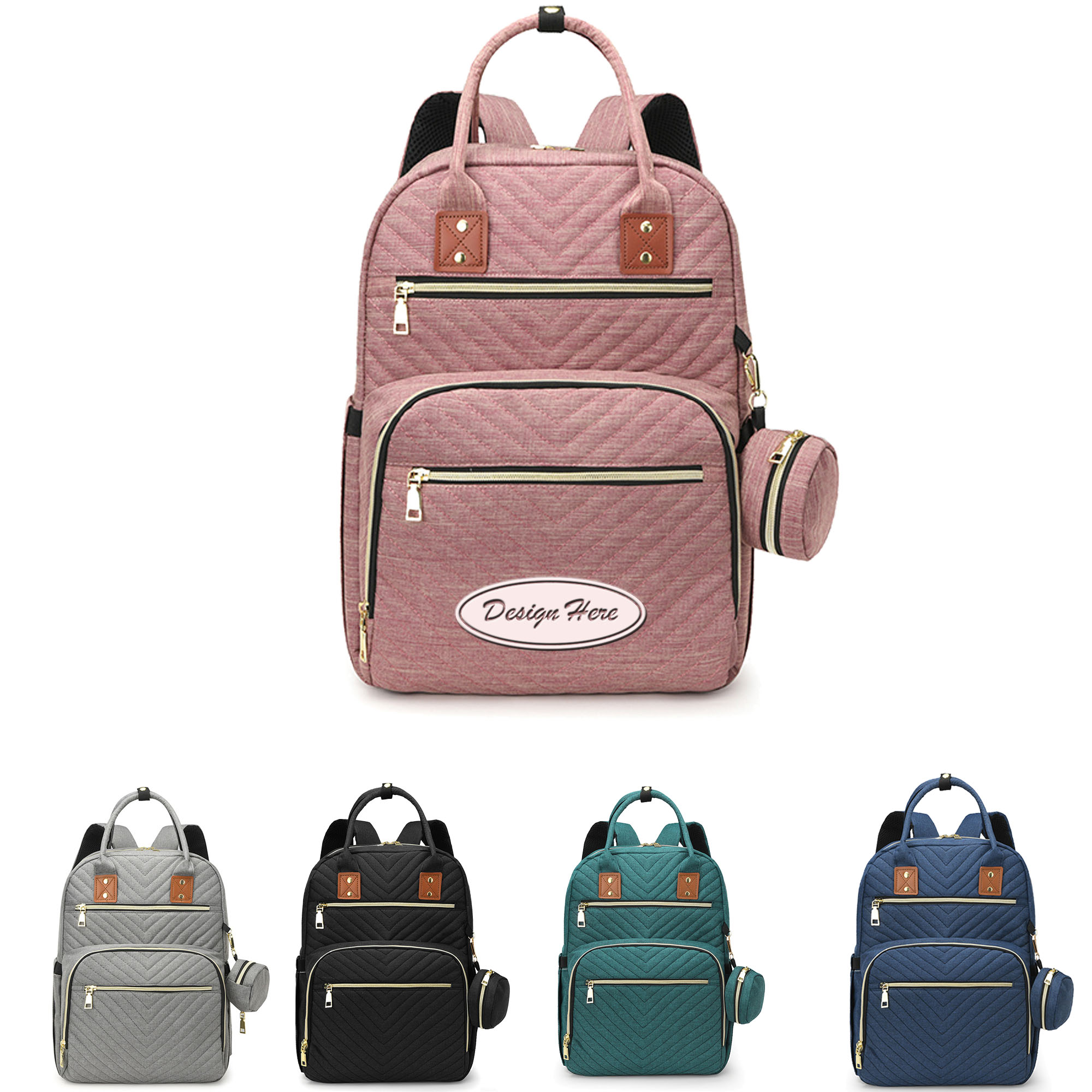 Functional Women's Diaper Bag Backpack for Baby Gear 1