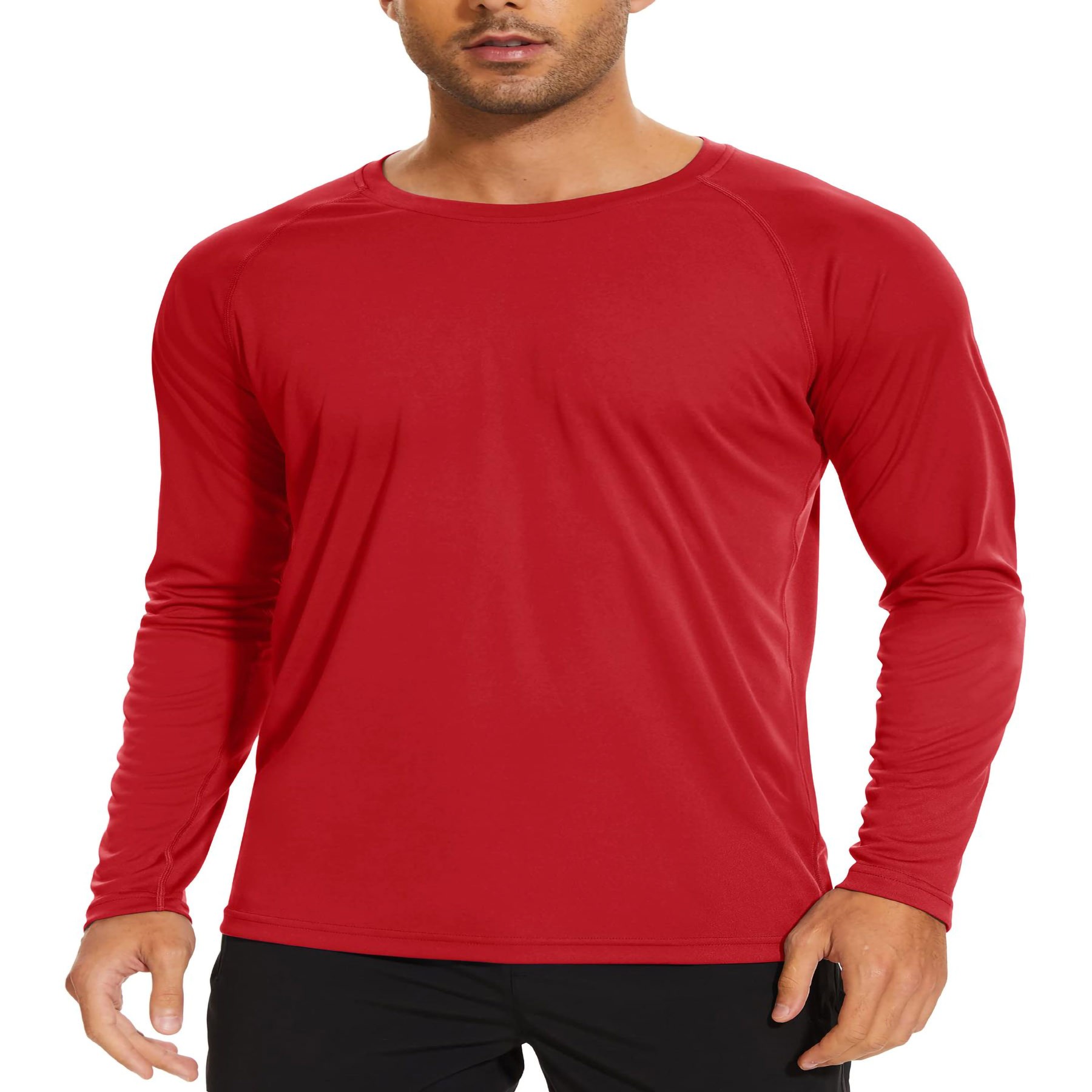 Men's Long Sleeve Ice Silk T-Shirt 18