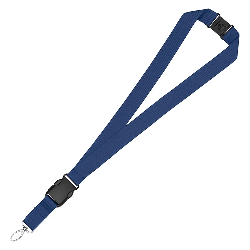 1" Eco Friendly rPET Lanyard w/ Buckle and Safety Breakaway 12