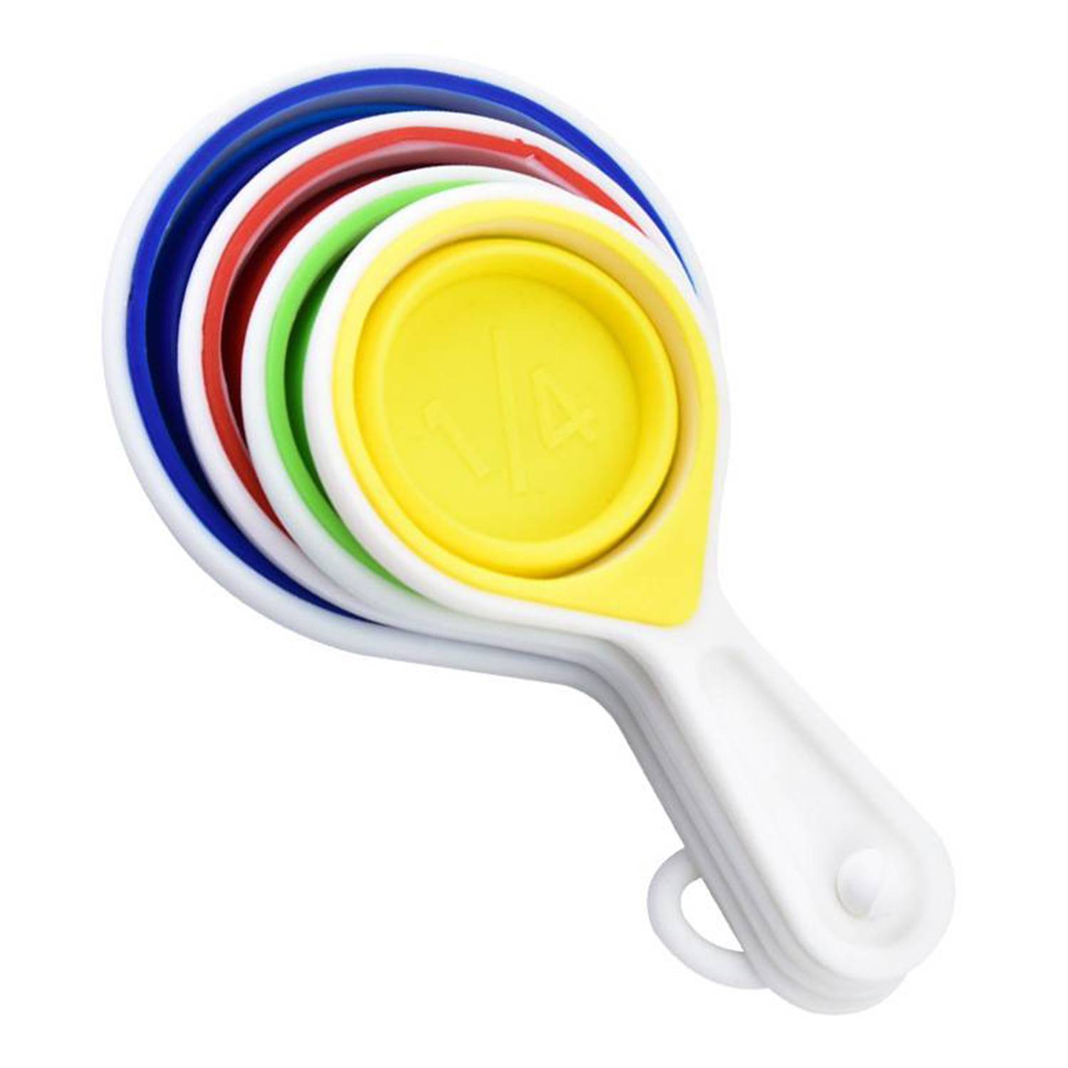 4-Piece Silicone Folding Measuring Cups Set 4