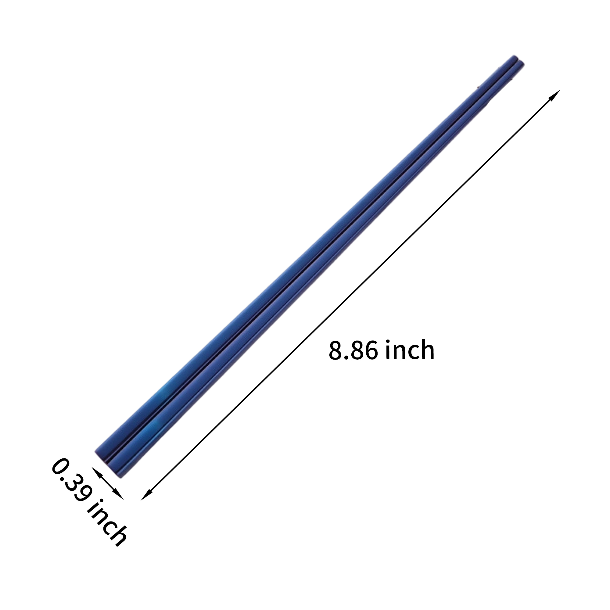 304 Stainless Steel Reusable Chopsticks Slip Resistant 8.86" 9