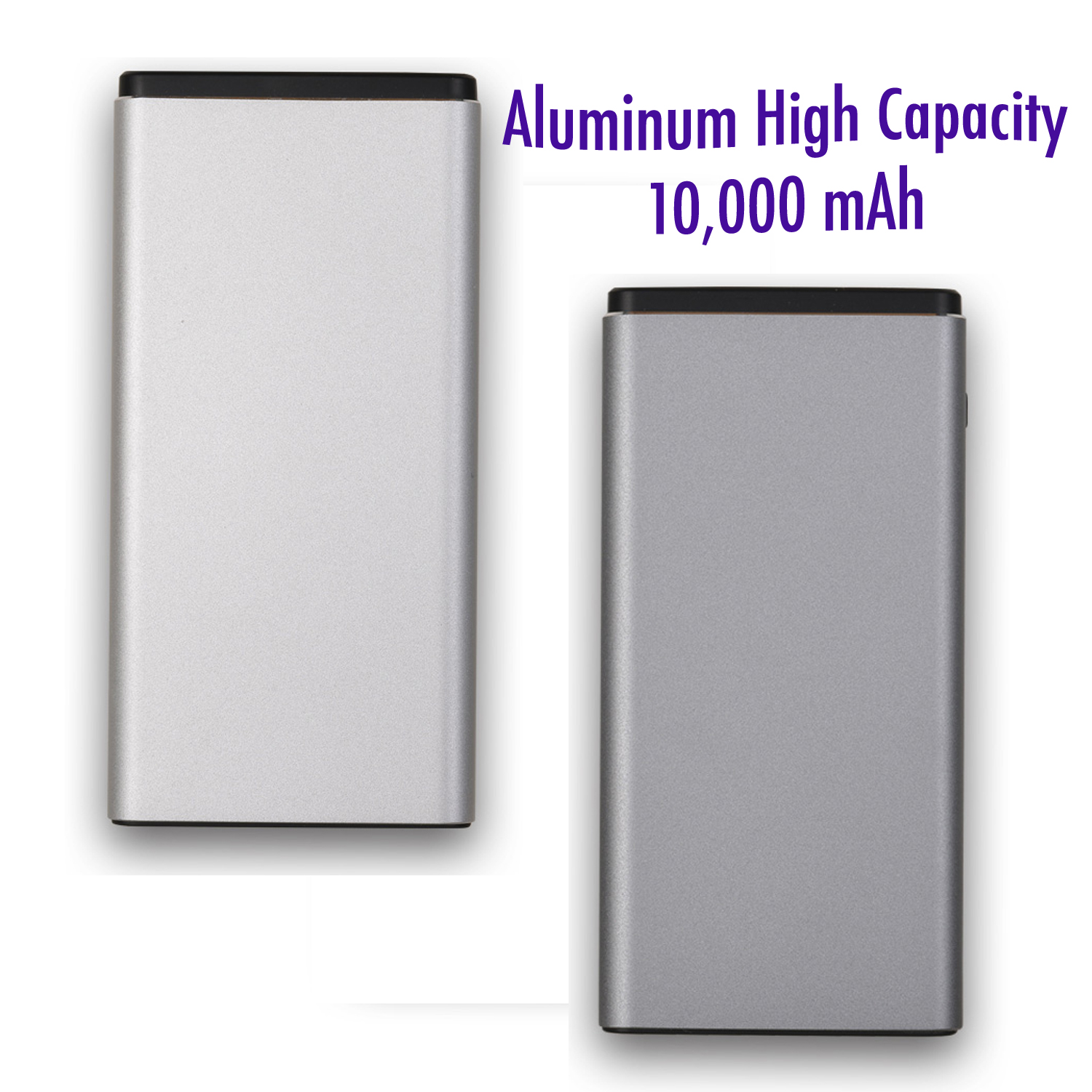 Aluminum High Capacity 10,000 mAh Power Bank 3