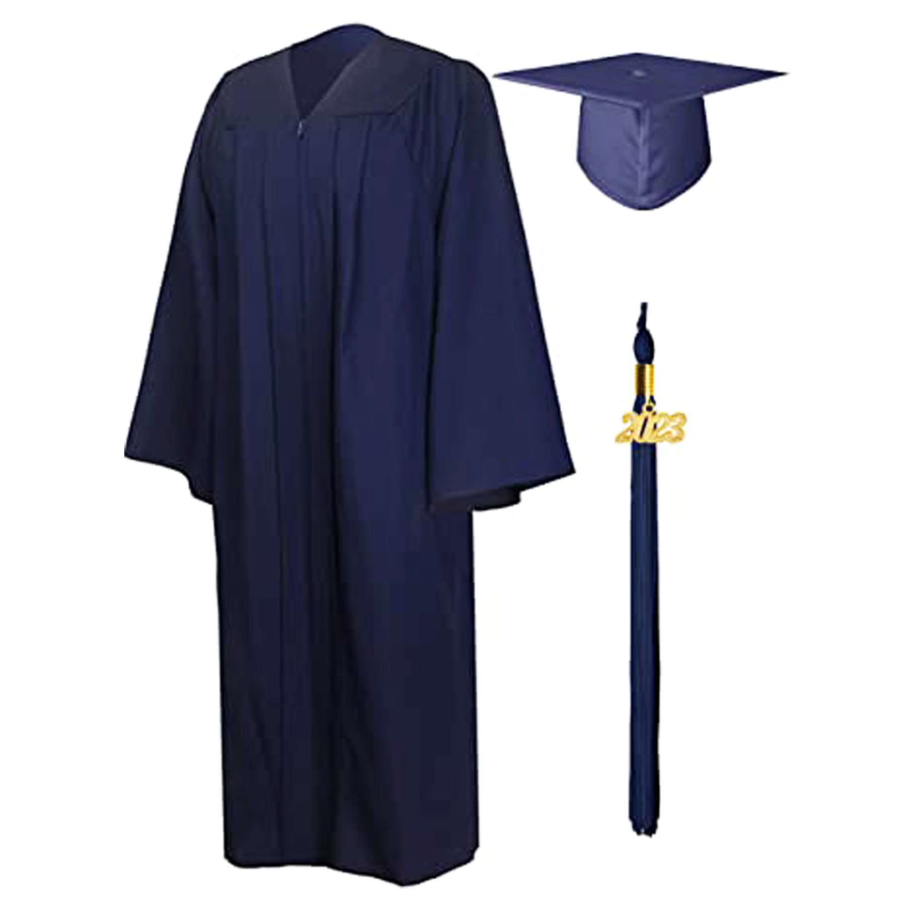 Graduation Matte Gown Cap Set 3