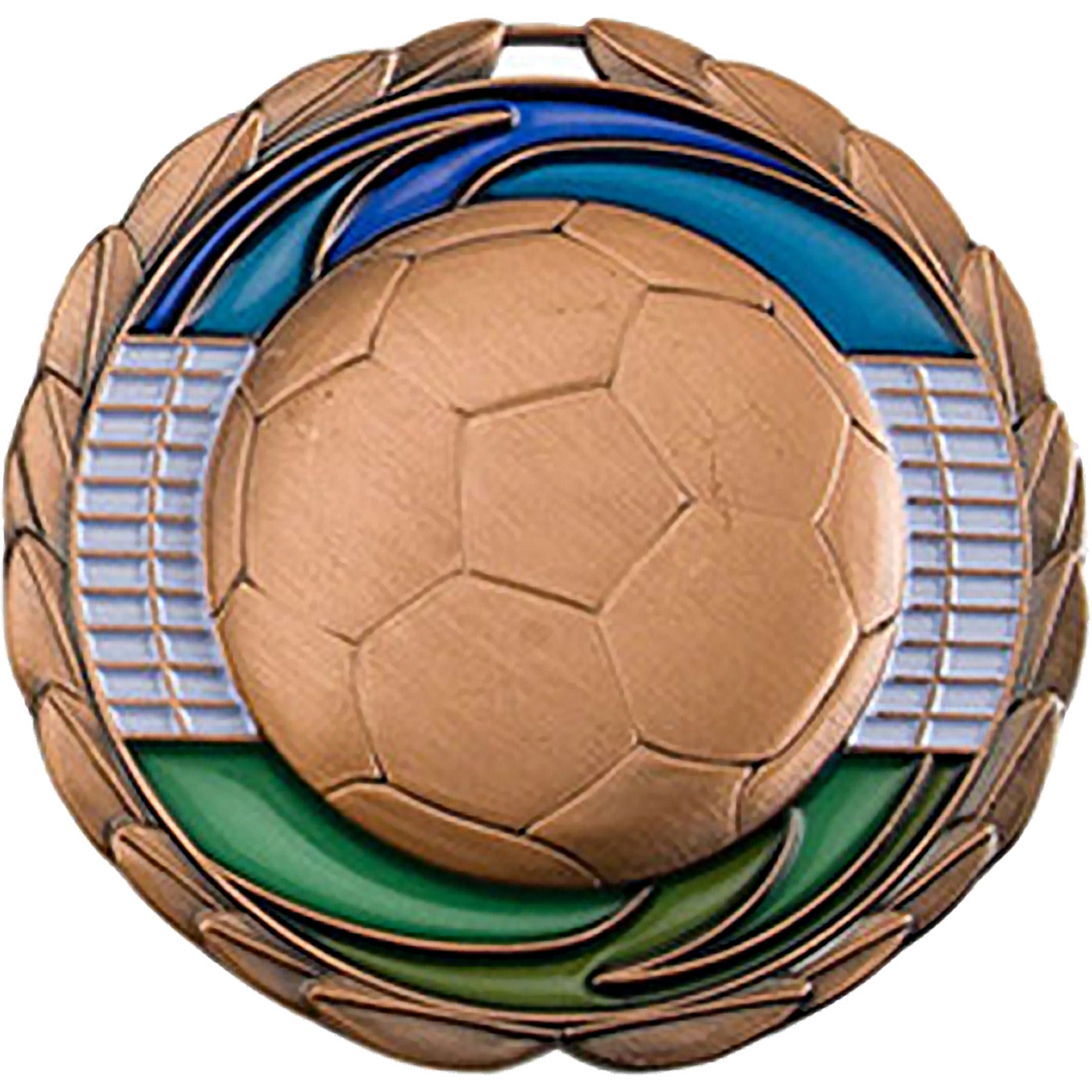 Stock Color Medals: Soccer 3