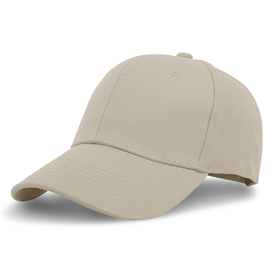 Stock Solid Color Cotton 6-Panel Baseball Cap w/ Metal Tuck 3