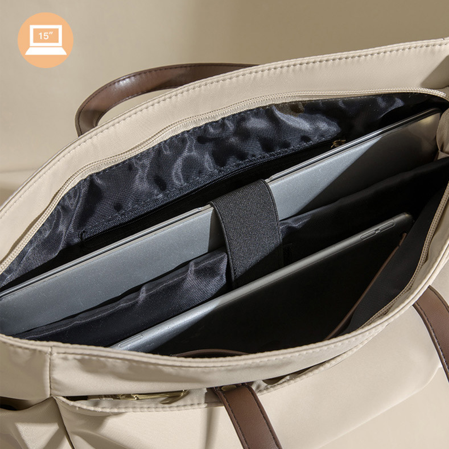 Canvas Laptop Tote Bag Crossbody Briefcase 4