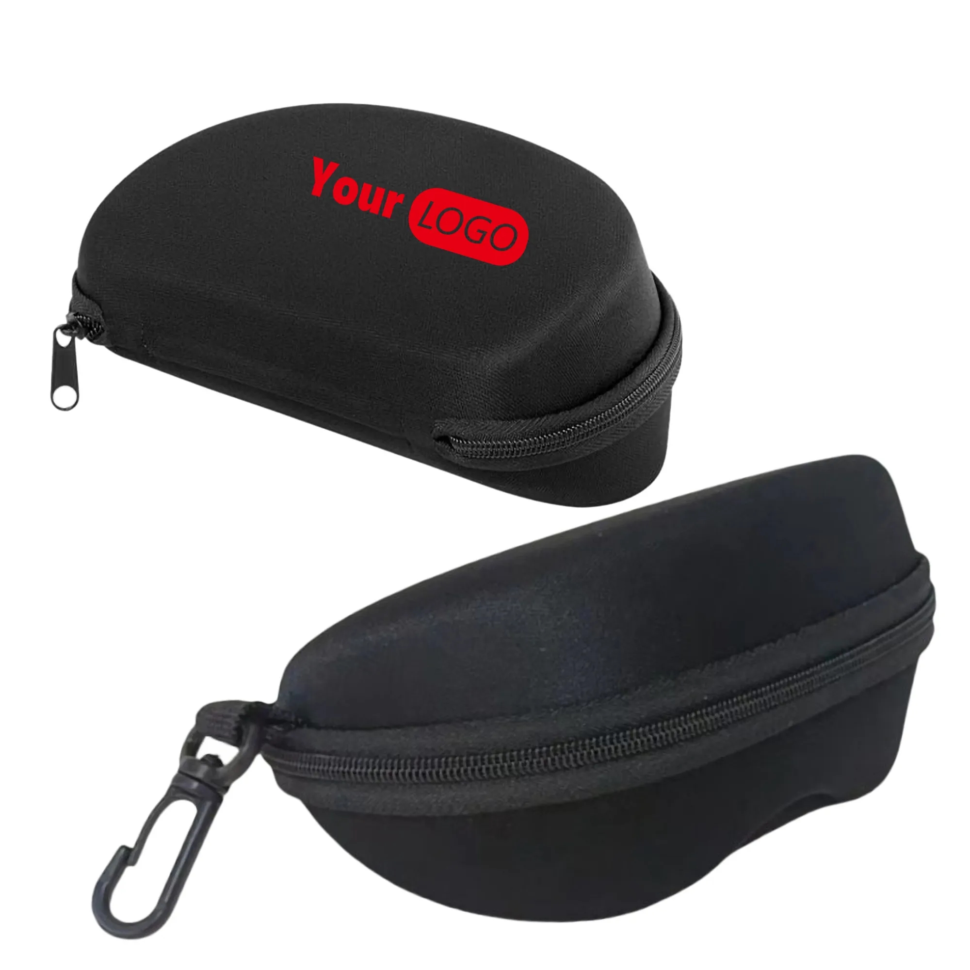 Storage Case Glasses Felt Lining Reinforced Zipper Belt Clip 4