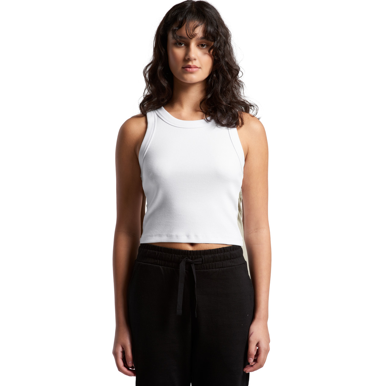 Wo's Organic Rib Crop Tank | 4064G 2