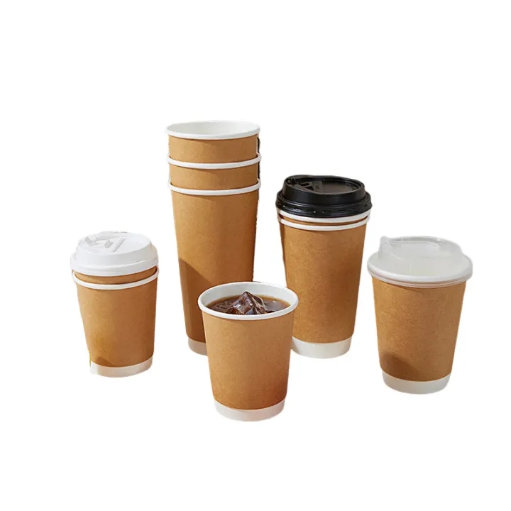 10oz Kraft Paper Double-Layer Disposable Cup 4