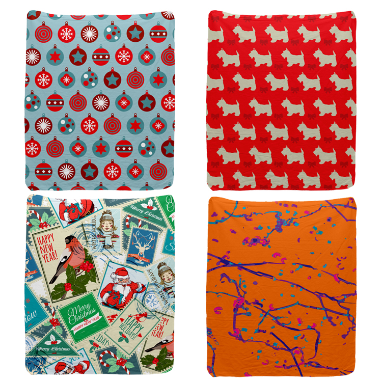 Micro-Mink/Sherpa Plush Full Color Blanket 7