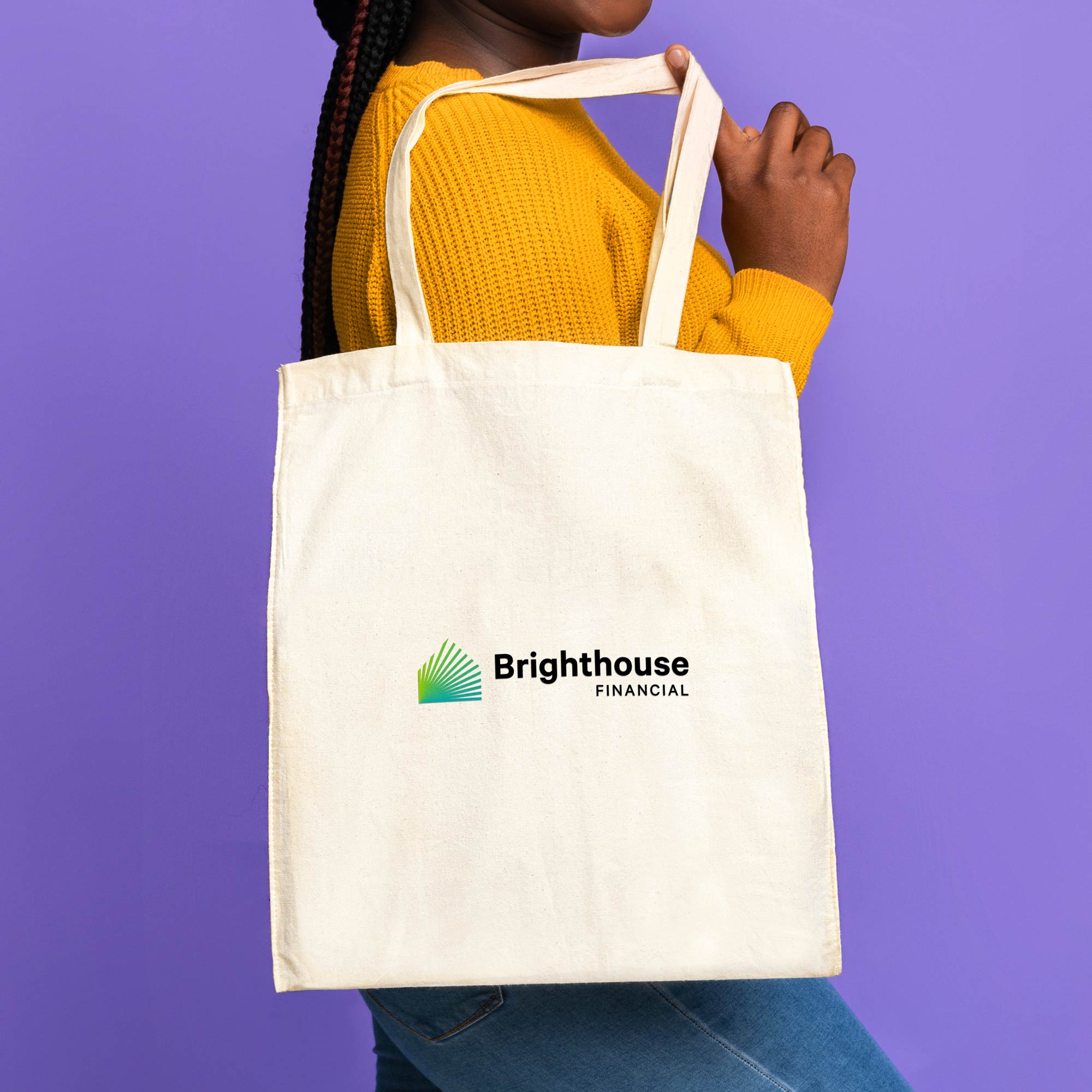 15"x16" Calico Cotton Tote Bag - 140GSM 12