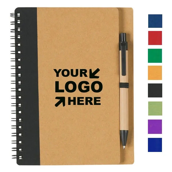 Eco Spiral Notebook and Pen Set 4