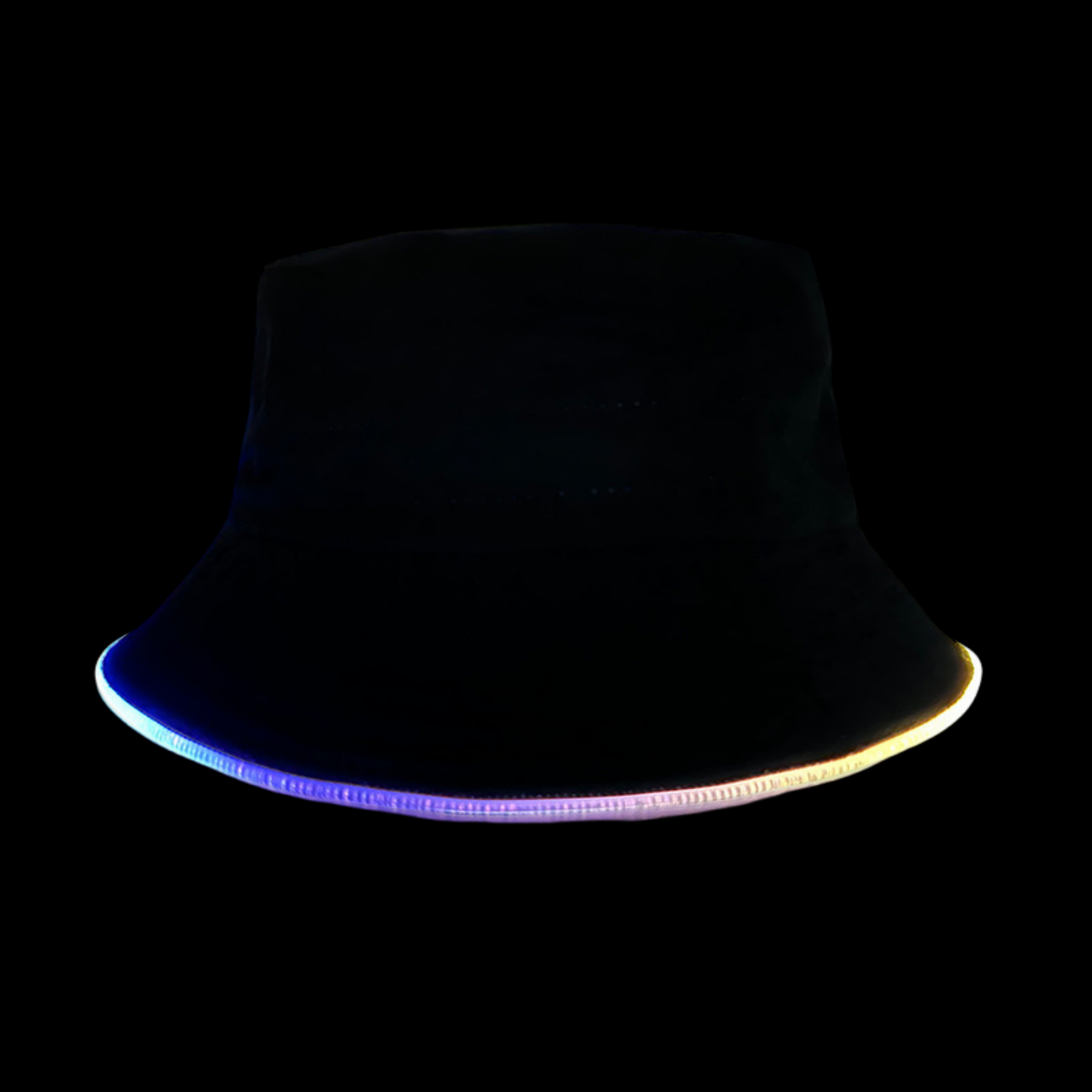 LED Bucket Hat PU Glowing Cap Festival Rave 4