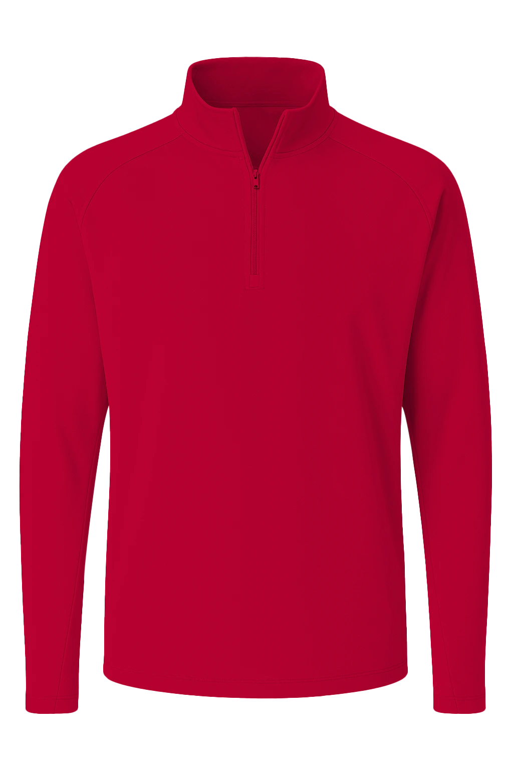MENS WICKING SOLID 1/4 ZIP LS PULLOVER 28