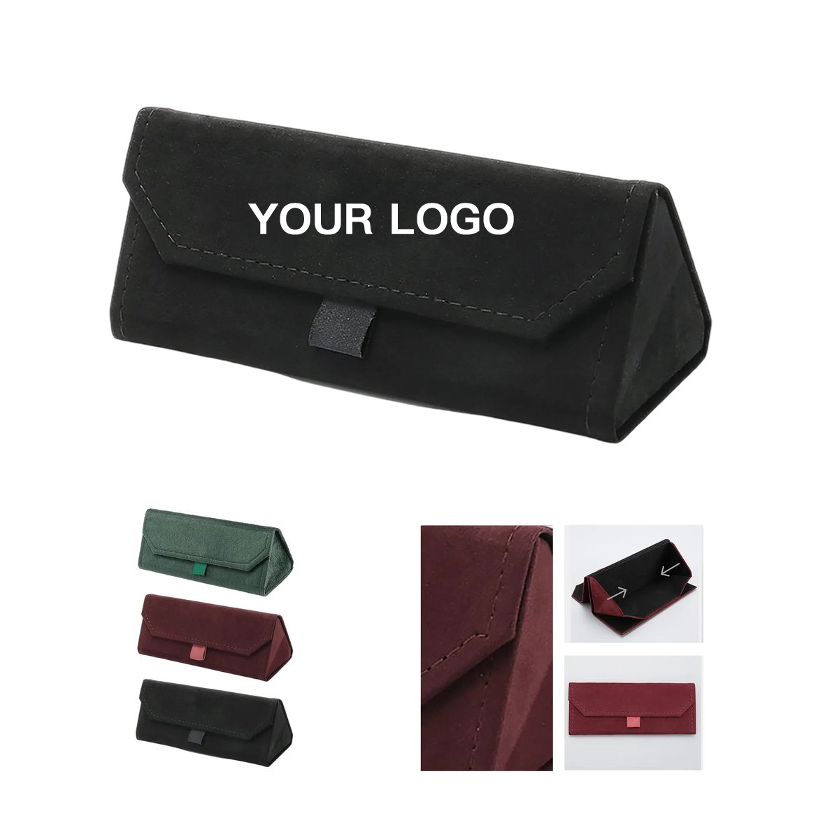 Foldable Suede Eyewear Case 3