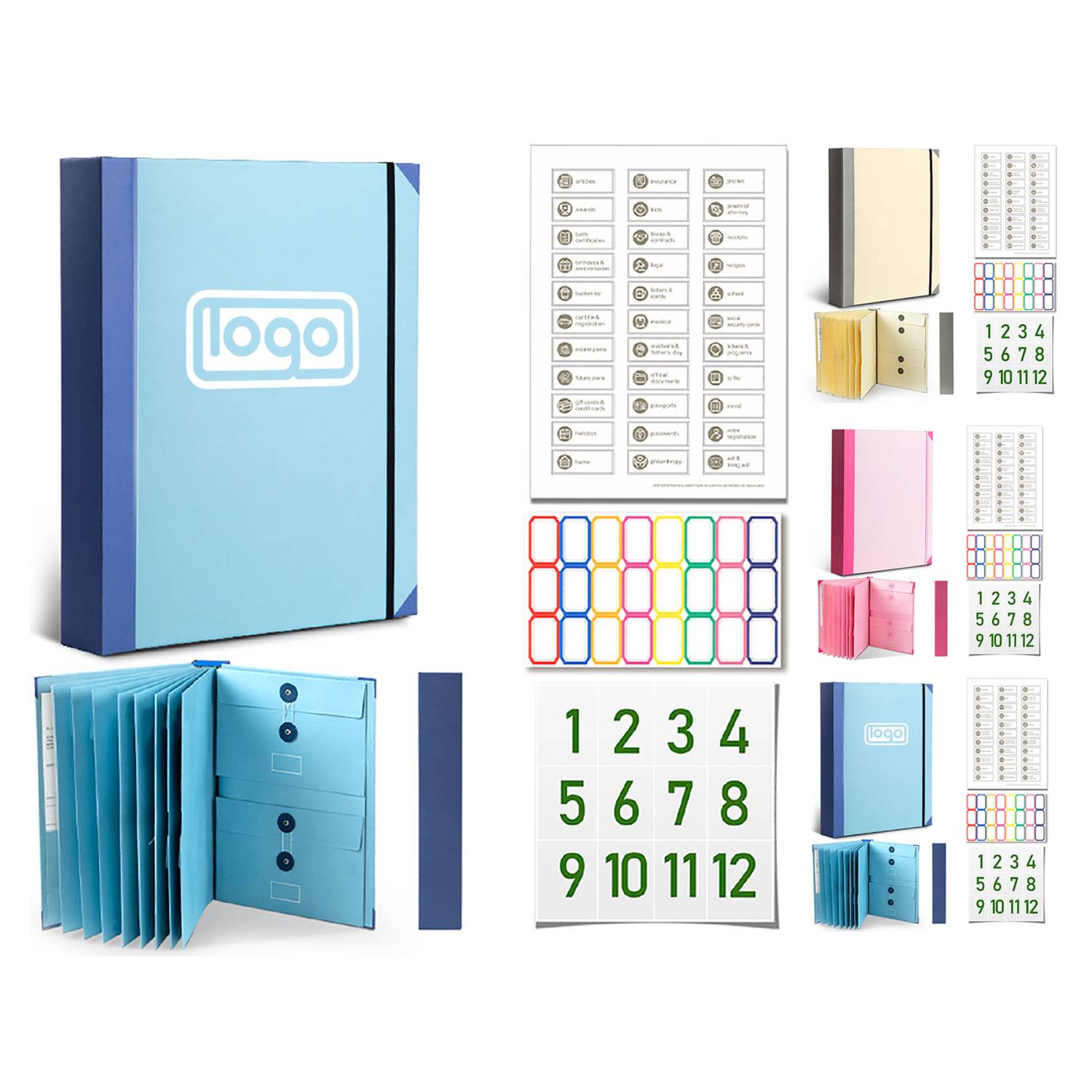 Elegant Accordion Style Fold Out File Holder 4