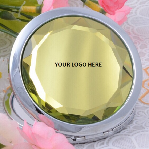 Crystal Metal Frame Pocket Mirror 4