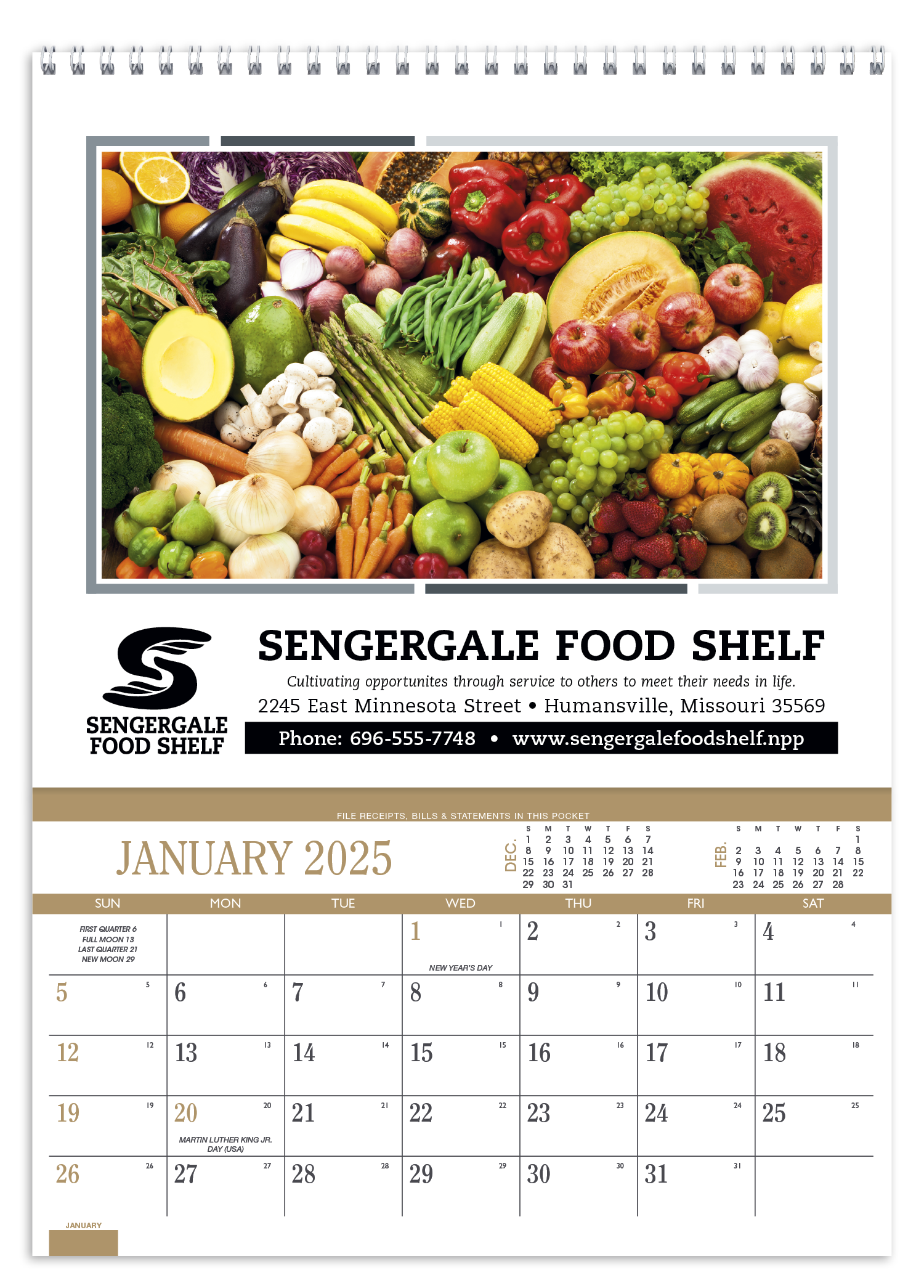 Triumph® Calendars Recipe Pocket Calendar 46