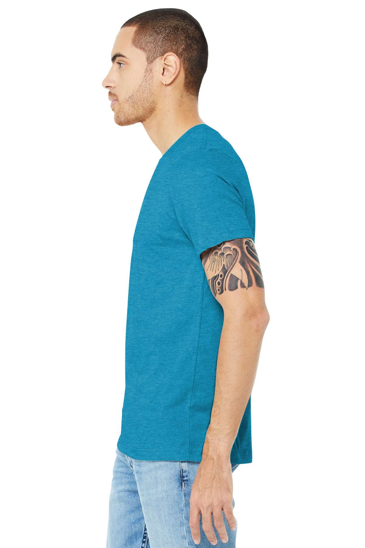 BELLA+CANVAS Unisex Heather CVC Short Sleeve Tee. BC3001CVC 384