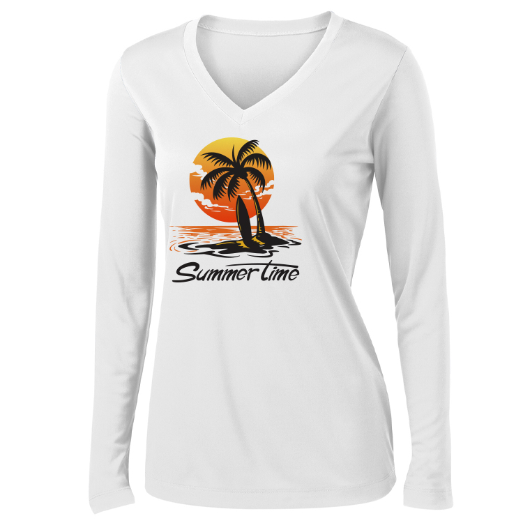 Spot Sub on Women's Long Sleeve Athletic Tee 12