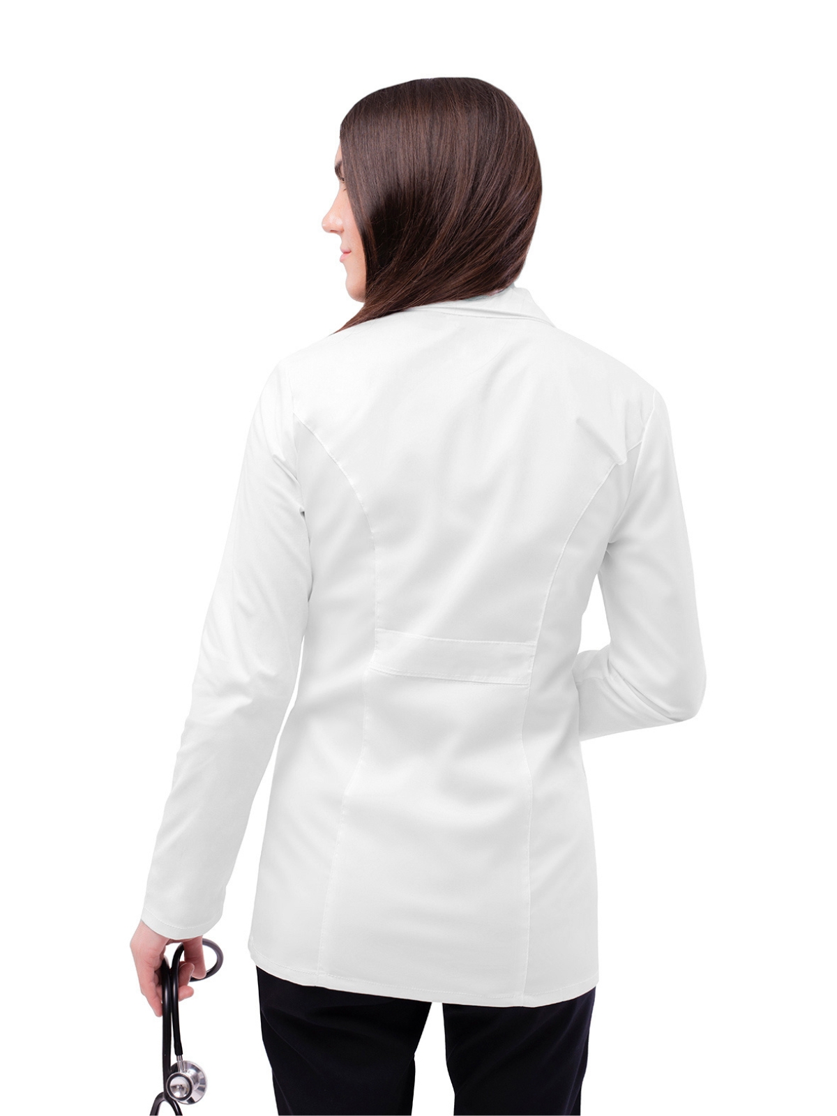 Adar - Pop-Stretch - Women's Two-Pocket Tab-Waist 28" Lab Coat 4