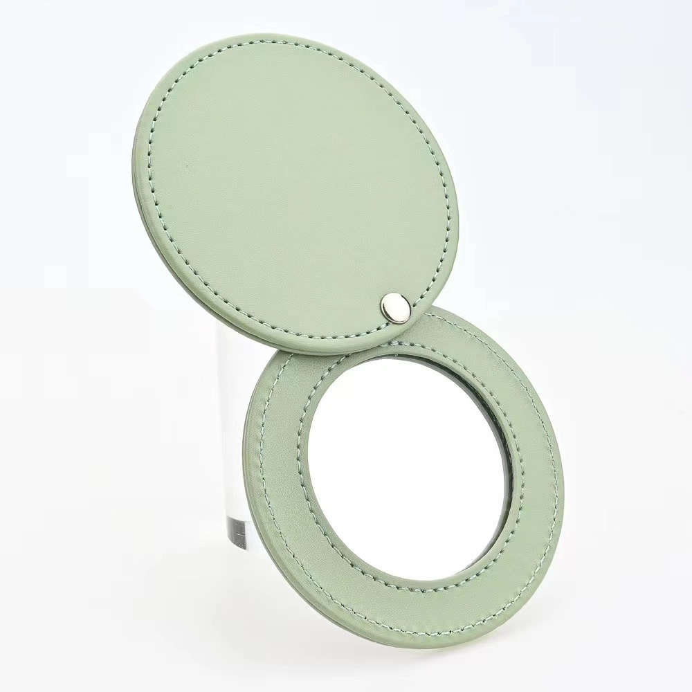 Miss Swipe Round PU Leather Compact Mirror 3