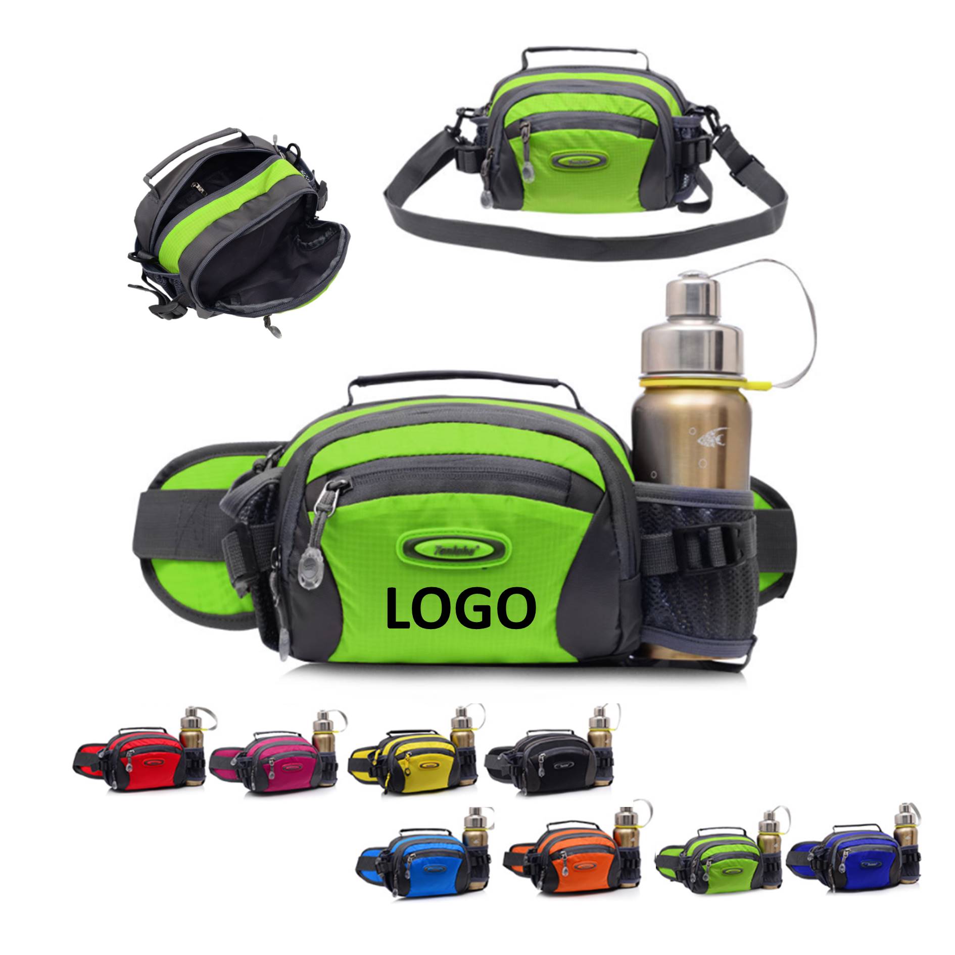 Outdoor Water Bottle Shoulder Bag Fanny Pack 2