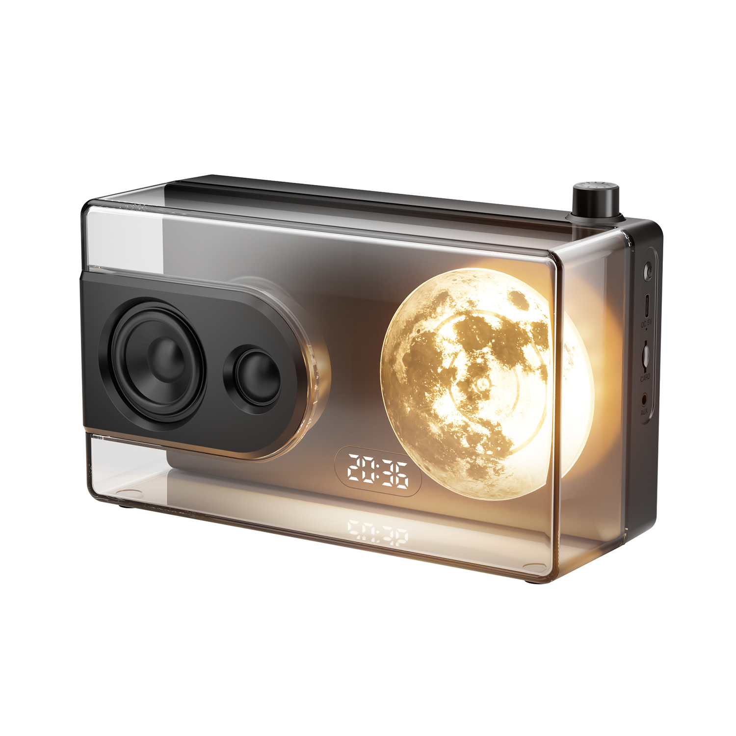 Moon-light Transparent Wireless Bluetooth Speaker 1