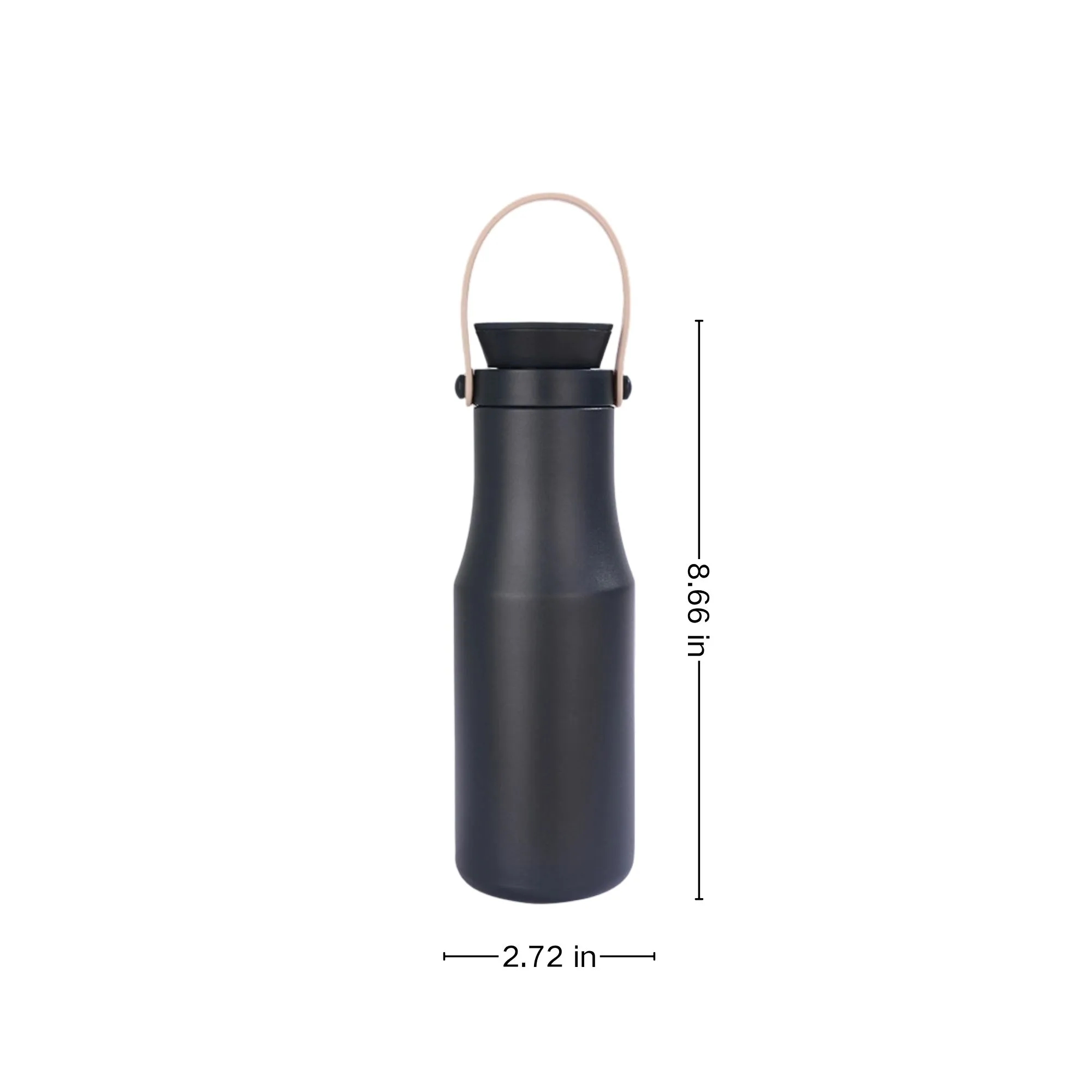 Outdoor Portable Stainless Steel Thermal Flask With Handle, custom water bottle with logo imprint 2