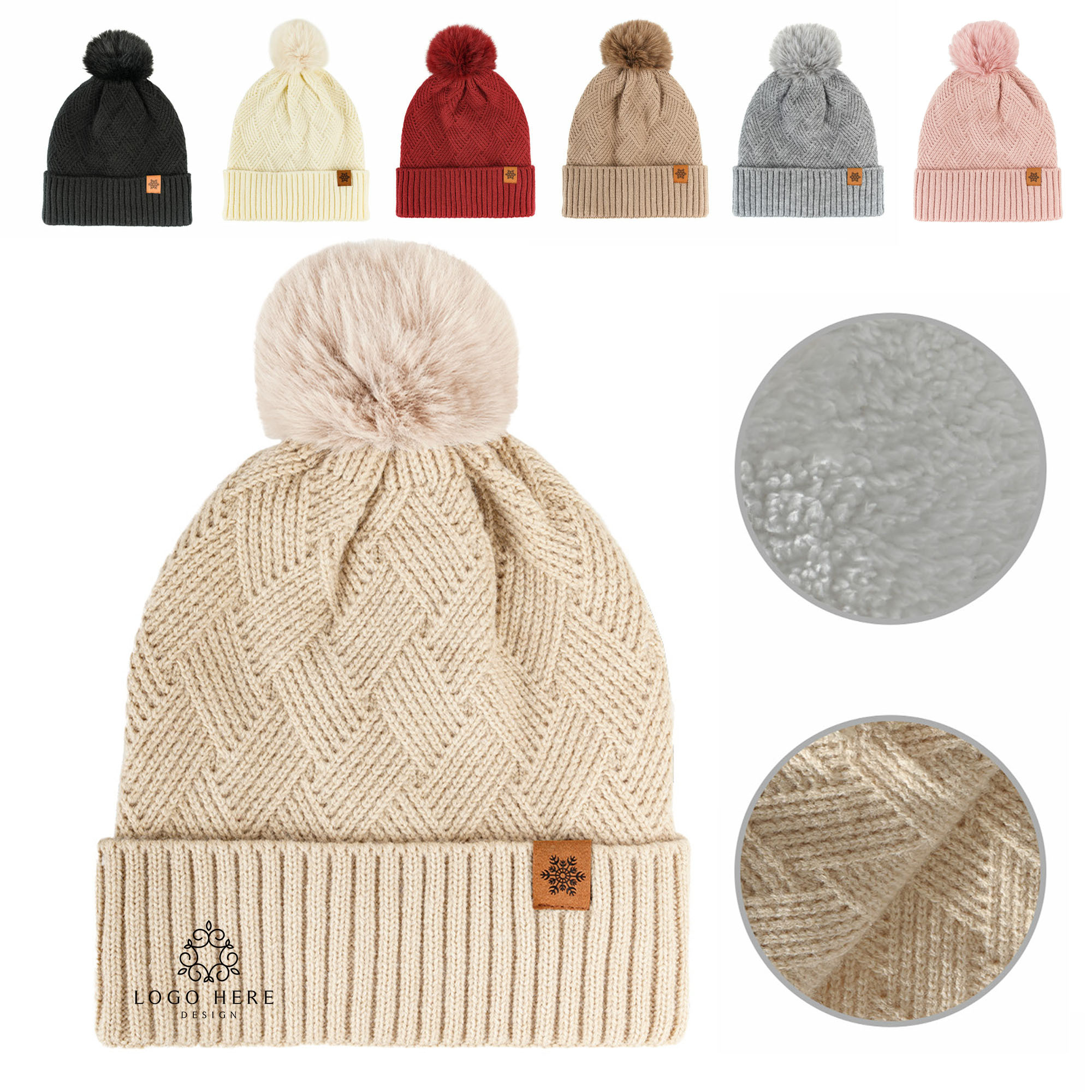 Warm Knit Winter Beanie Hat 1