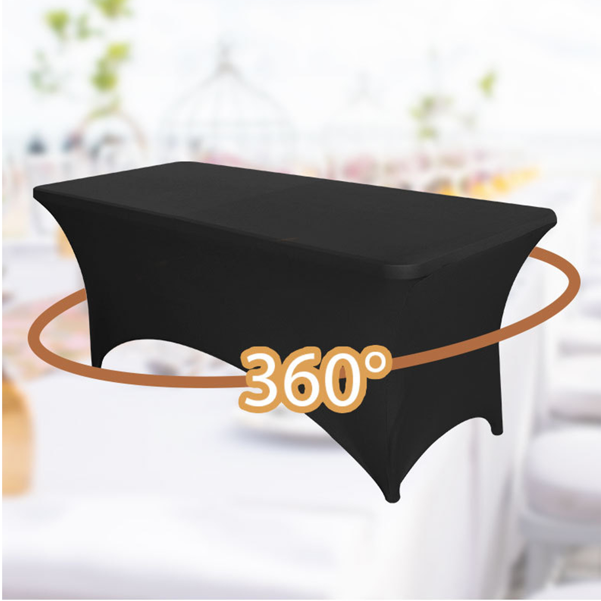 6FT Stretchable Table Cover for Event and Hotel Use 4