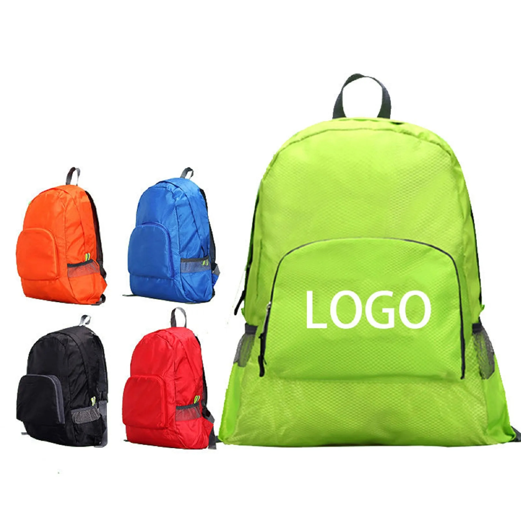 Waterproof Folding Diamond Plaid Backpack 6