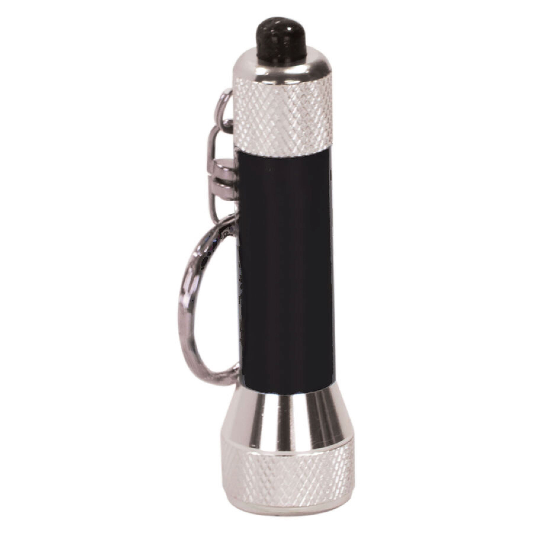 2 3/4" Black 5-LED Flashlight with Keychain 2